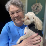 Meals on Wheels Client and her pup
