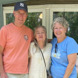 Sylvia with Barb and John