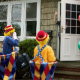 Macy's Parade Clowns Deliver Meals