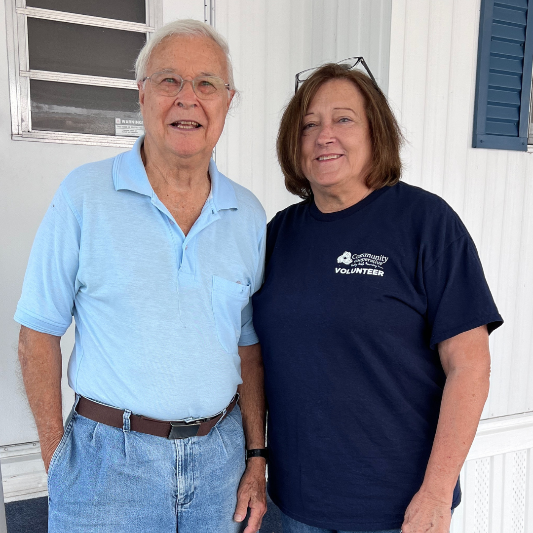 Meals on Wheels Client and Volunteer