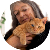 Dawn and cat
