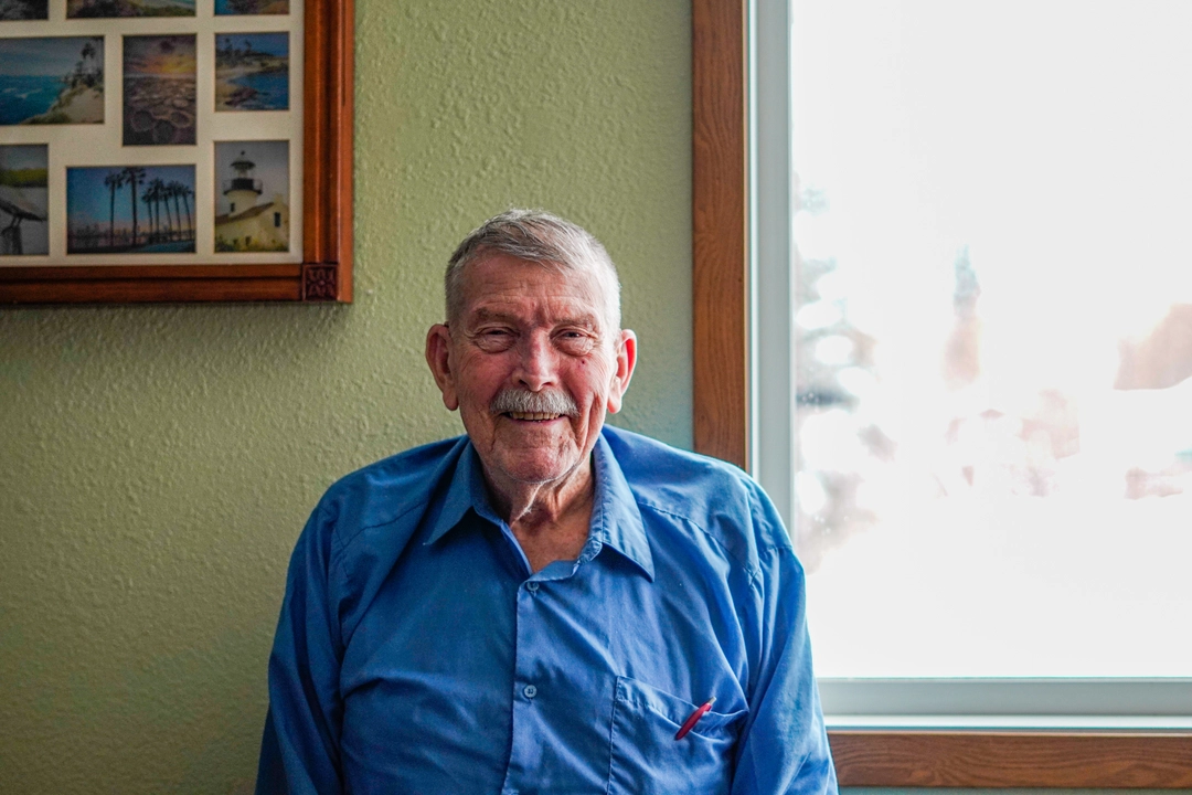 Frank McGilvary Smiling - Meals on Wheels support for aging couples