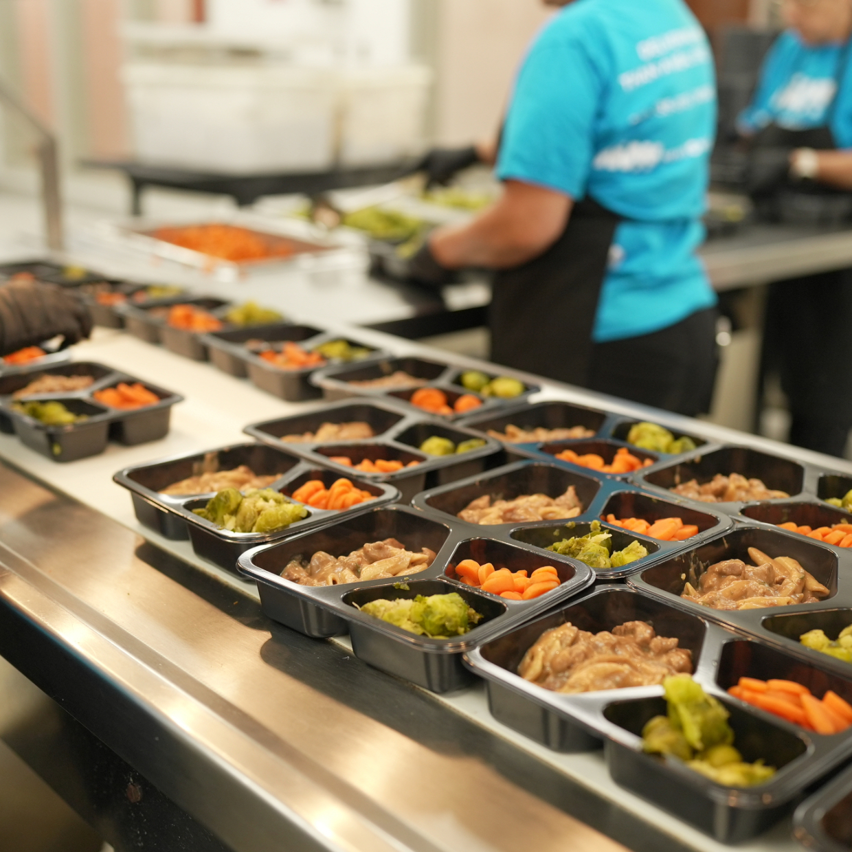 Food being prepared - empowering community senior nutrition