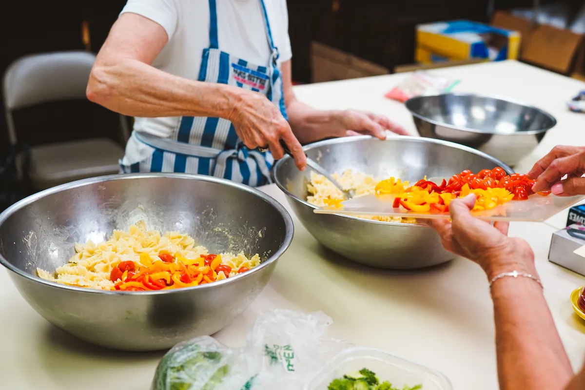 Kitchen Staff Preparing a meal in Oklahoma City