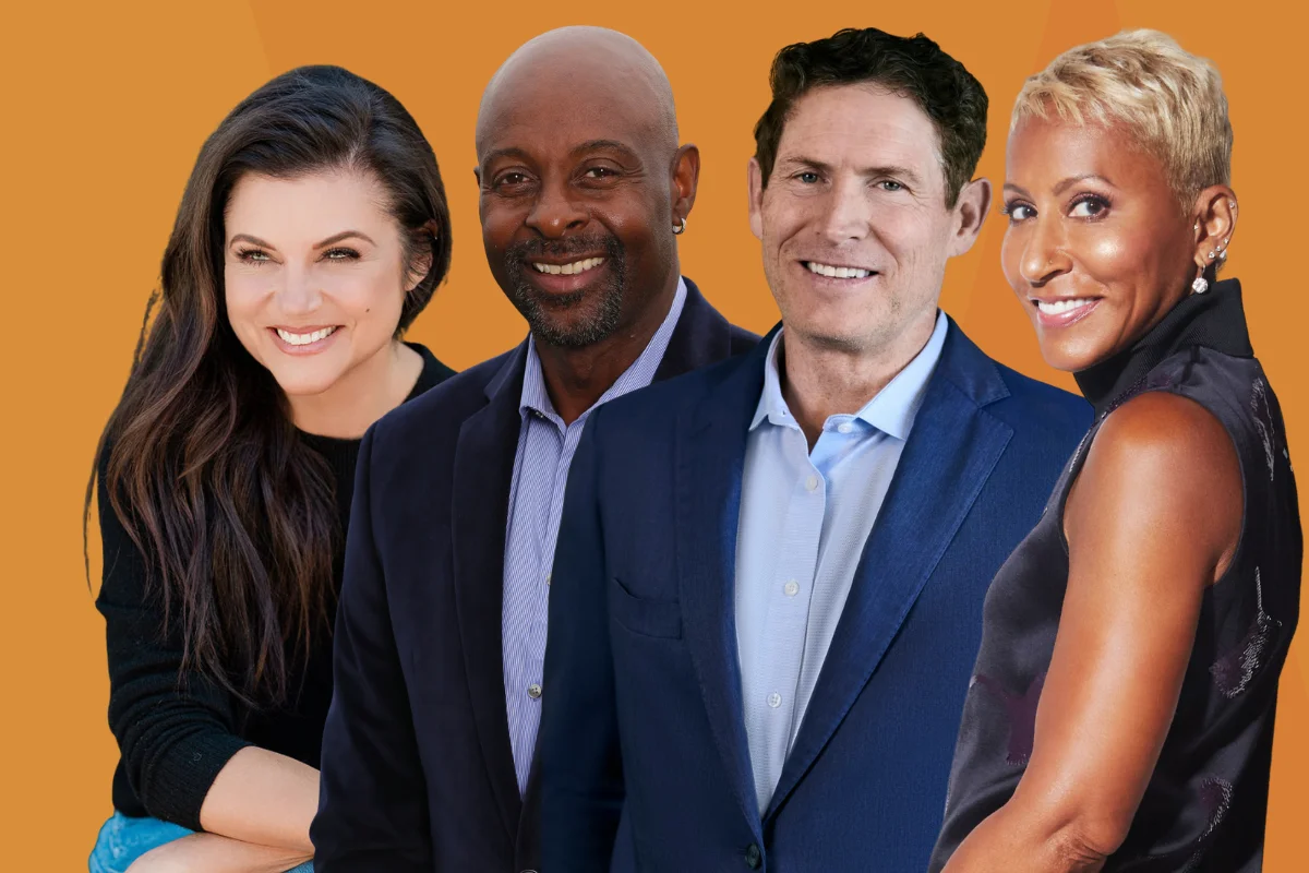 Tiffani Thiessen, Jerry Rice, Steve Young, and Adrienne Banfield Norris (Gammy)