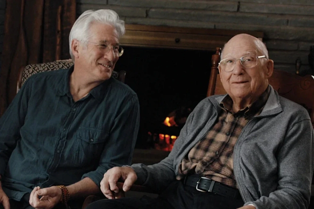 Richard Gere and his father, Homer sitting together.