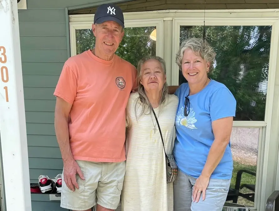 Sylvia with Barbara and Joe Fox